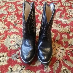 Rugged Outback Boys Western Boots Size 1 1/2